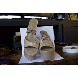 Ego Bite-me Lace Up Реер Тое Size 7 Lk4744-1